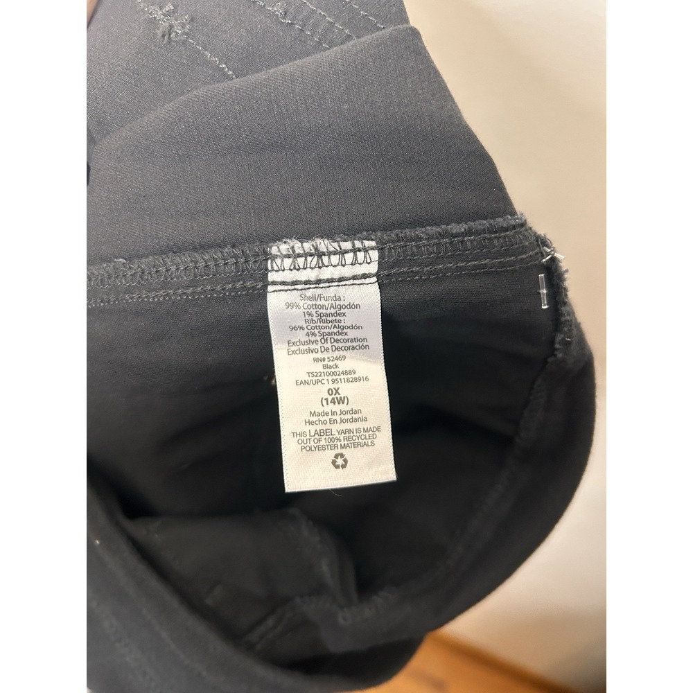 Terra & Sky Black Pocket Short Women's Pull On Drawstring Size 0X 14W NEW NWT - Picture 9 of 10